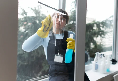 Nettoyage de vitres intérieures et extérieures aux Moitiers-d'Allonne